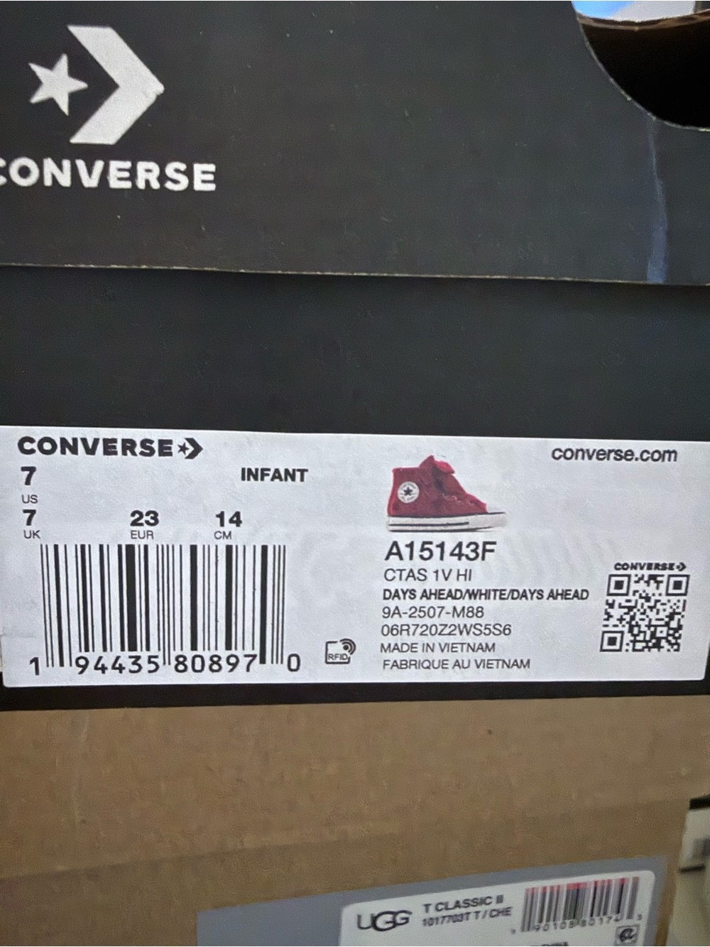 Converse Infant Red High-Top Sneakers